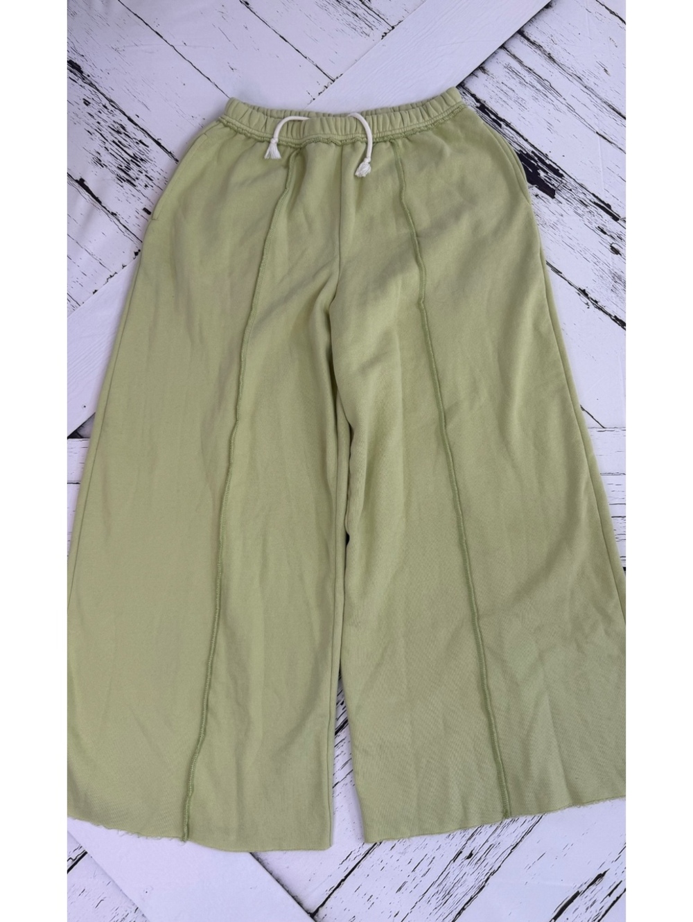 Urban Outfitters Boho Grunge Fairycore Lime Wide Leg Lounge Pants Women’s Small